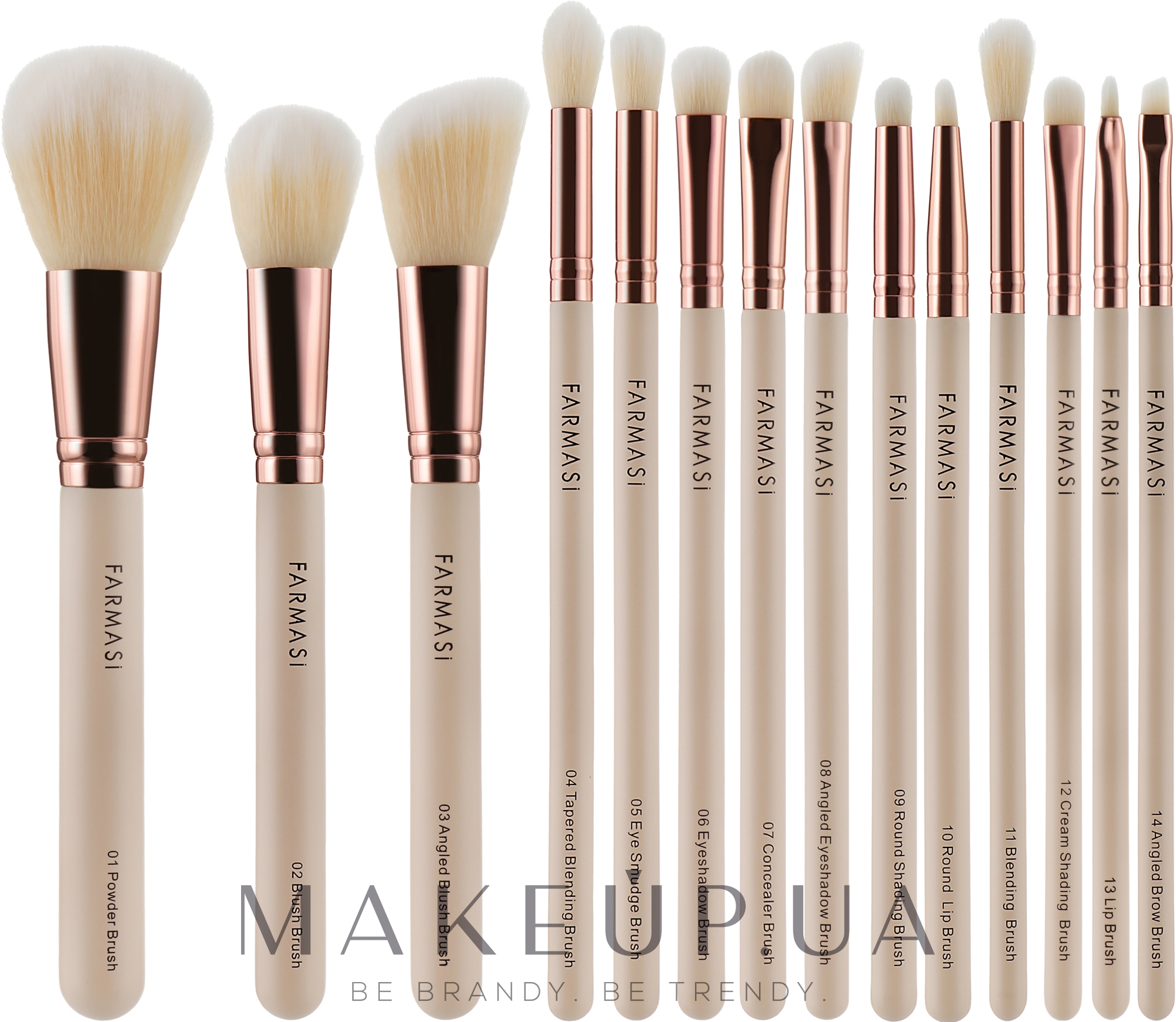 Лимитированный набор кисточек для макияжа - MAKEUP Brushes Set — фото 14шт