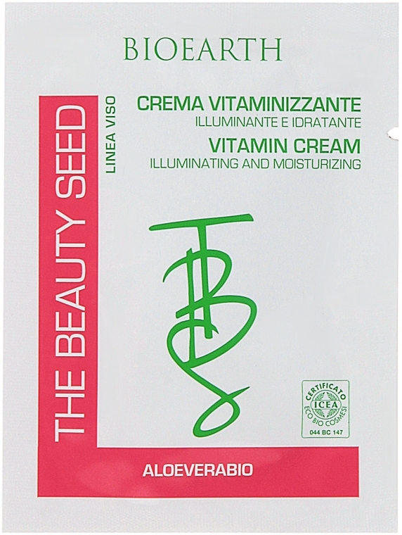 Витаминный крем для осветления и увлажнения - Bioearth The Beauty Seed Vitamin Cream (пробник)