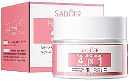 Парфумерія, косметика Крем для обличчя - Sadoer 4 in 1 Repair & Nourish Face Cream