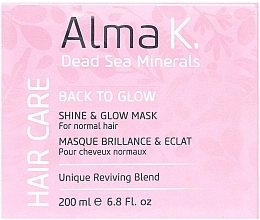 Маска для блеска и сияния волос - Alma K. Back To Glow Shine & Glow Mask — фото N2