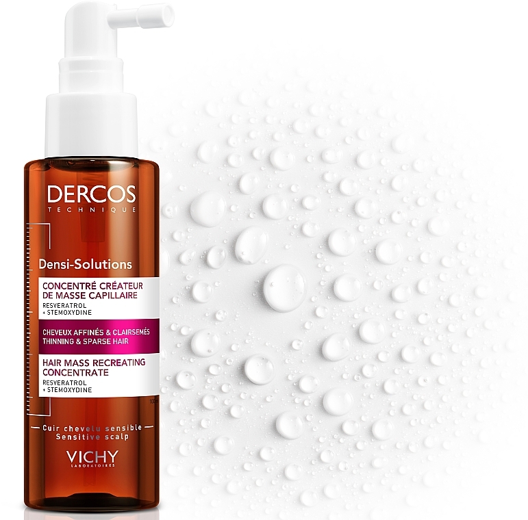 УЦІНКА Концентрат для збільшення густоти волосся - Vichy Dercos Densi-Solutions Hair Mass Recreator Concentrate * — фото N3