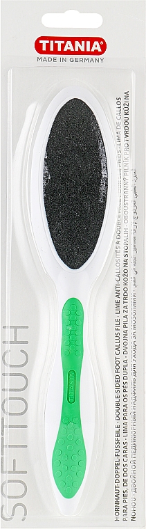 Педикюрна пилочка, зелена - Titania  — фото N1