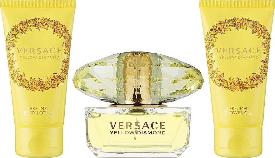 Versace Yellow Diamond - Набір (edt/50ml + b/lot/50ml + sh/gel/50ml) — фото N1