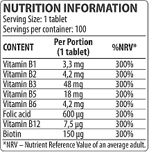 Комплекс витаминов группы В - DY Nutrition Vitamin B Complex — фото N2