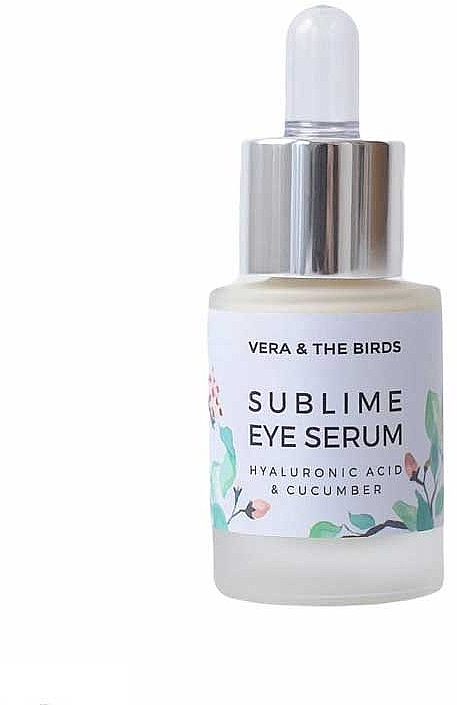 Сыворотка для глаз с гиалуроновой кислотой и экстрактом огурца - Vera & The Birds Sublime Eye Serum — фото N1
