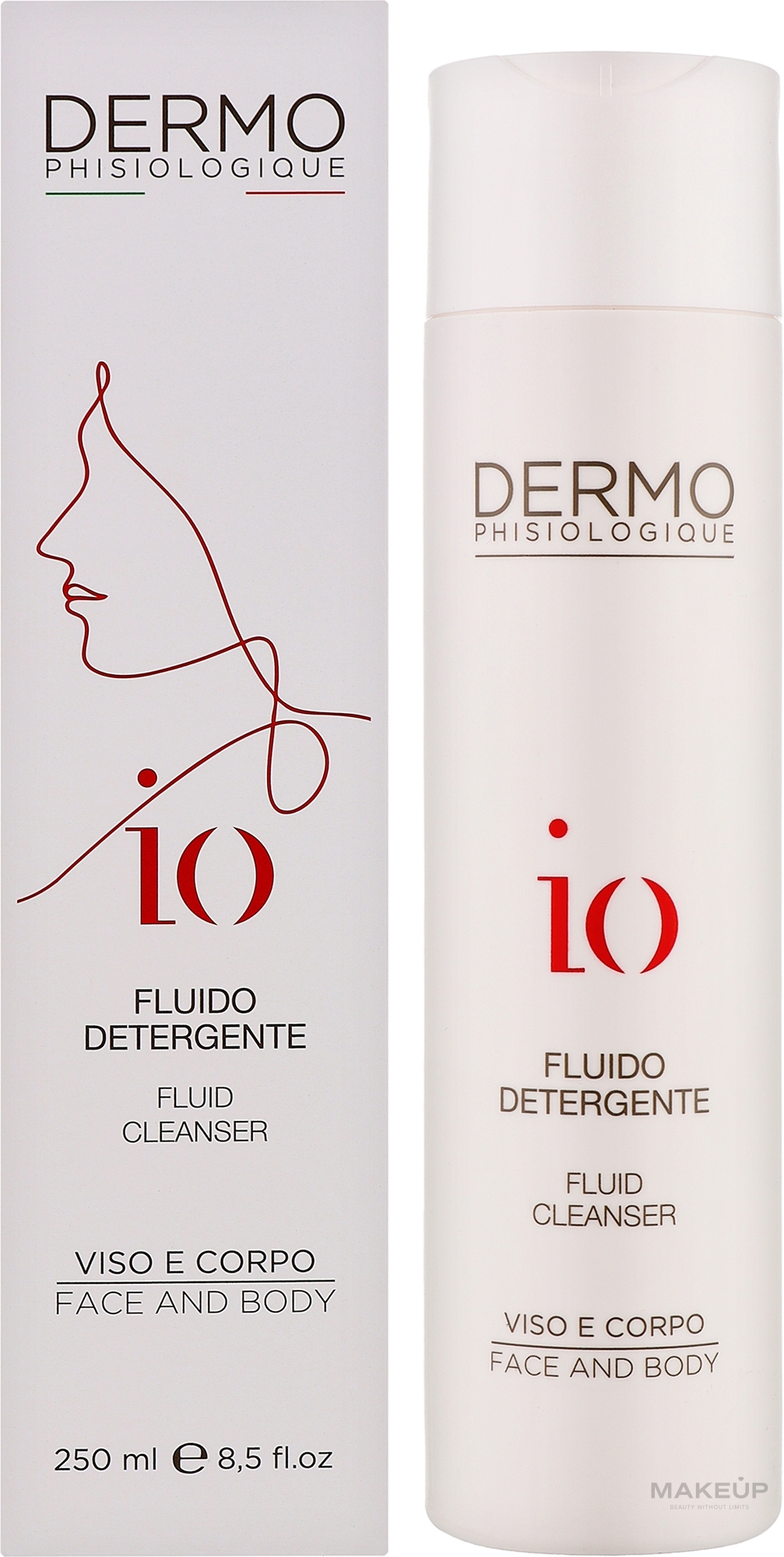 Флюїд для вмивання обличчя та тіла - Dermophisiologique IO Regenerating Line Fluid Cleanser — фото 250ml