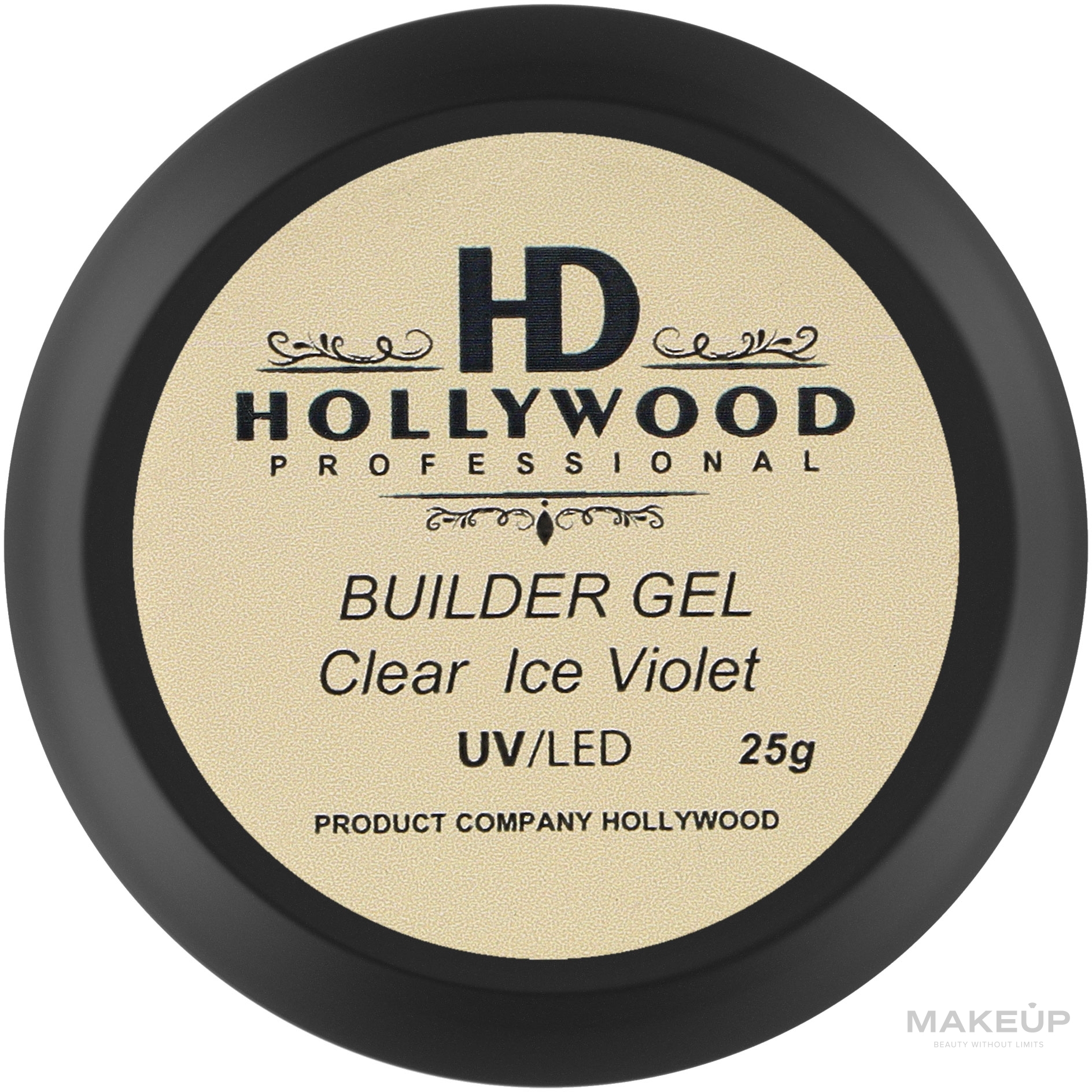 Гель конструирующий - HD Hollywood Builder Gel Clear Ice Violet — фото 25ml