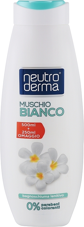 Успокаивающая гель-пена для душа с Белым мускусом - Neutro Derma — фото N1