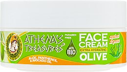 Оливковий зволожувальний крем для сухої шкіри обличчя з алое, пантенолом і авокадо - Pharmaid Athenas Treasures Extra Hydrating Facial Cream — фото N1