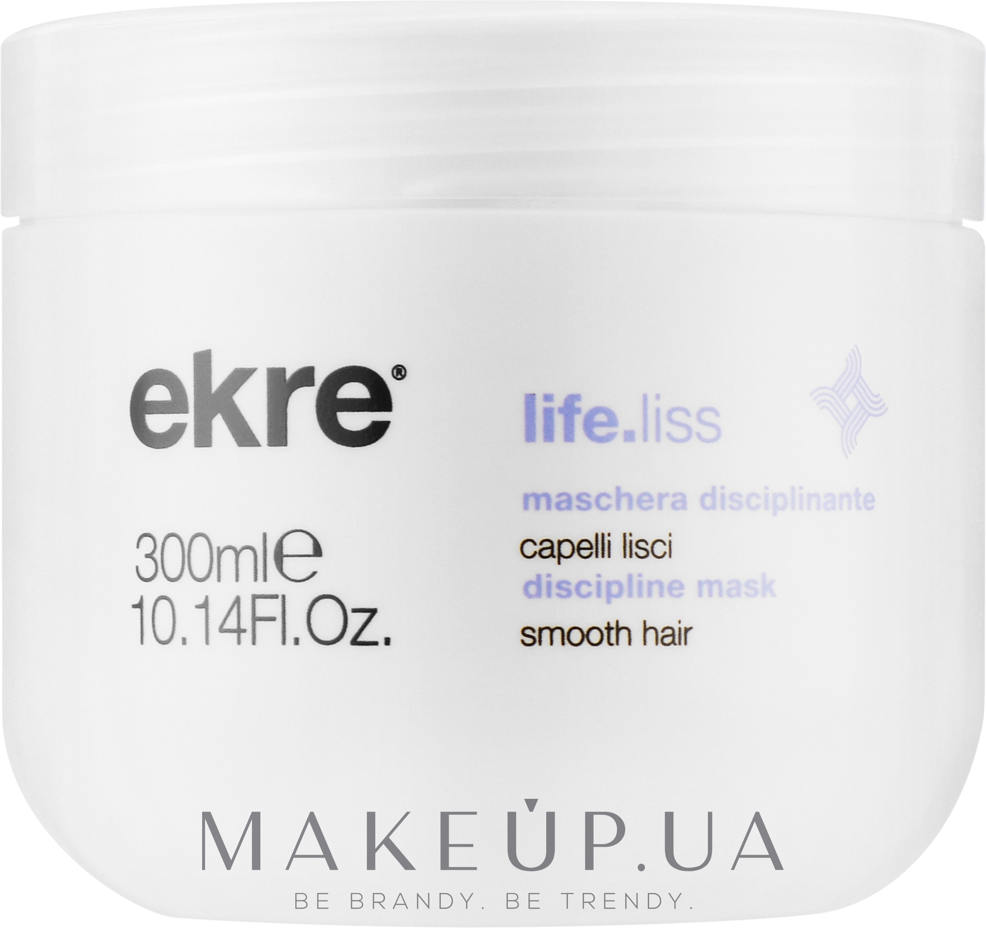 Маска для гладкости волос - Ekre Life.Liss Discipline Mask Smooth Hair  — фото 300ml