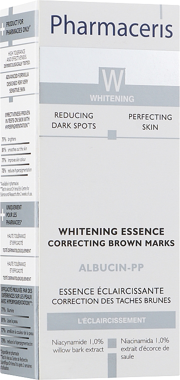 Отбеливающая эссенция для кожи с неравномерной пигментацией - Pharmaceris W Essence Correcting Brown Marks Albucin-PP — фото N1