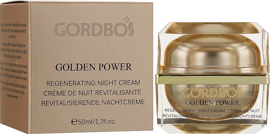 Нічний крем для обличчя - Gordbos Golden Power Regenerating Night Cream — фото N2