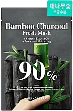 Маска з бамбуком і деревним вугіллям - Bring Green Bamboo Charcoal 90% Fresh Mask — фото N1
