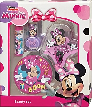 Набор - EP Line Minnie Beauty Set (lip/balm/4g + nail/polish/1pcs + lip/gloss/1pcs + mirror/1pcs) — фото N1