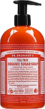 Цукрове рідке мило "Чайне дерево" - Dr. Bronner’s Organic Sugar Soap Tea Tree — фото N3