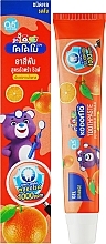 Детская гелевая зубная паста со вкусом апельсина - Lion Kodomo Toothpaste Children Orange Flavor gel — фото N2