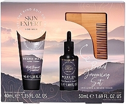 Парфумерія, косметика Набір - The Kind Edit Co Skin Expert Beard Grooming Set (brd/wash/100ml + brd/oil/50ml + comb)