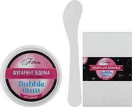 Набор для депиляции "Bubble Gum" - Панночка (paste/250g + strips/20pcs + acc/1pcs) — фото N1