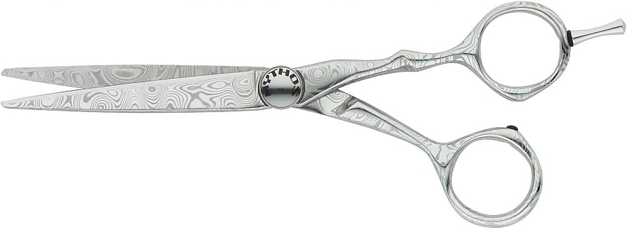 Ножницы парикмахерские прямые, 9012 - Tondeo Mythos Damask Offset 6" Hair Styling Scissors — фото N1