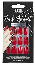 Парфумерія, косметика Набір накладних нігтів - Ardell Nail Addict Artifical Nail Set Colored Cherry Red