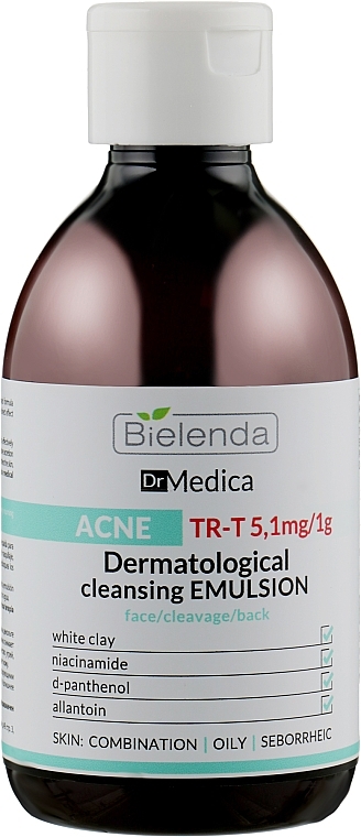 УЦІНКА Дерматологічна очищувальна емульсія анти-акне - Bielenda Dr Medica Acne Dermatological Cleansing Emulsion * — фото N3