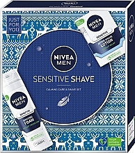 Набір - NIVEA MEN Sensitive Shave (sh/foam/200ml + ash/lot/100ml) — фото N1
