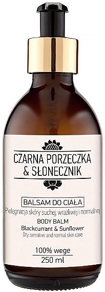 Бальзам для тіла - Nova Kosmetyki Czarna porzeczka & Słonecznik — фото N1