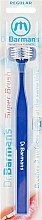 Тристороння зубна щітка, стандартна, синя - Dr. Barman's Superbrush Regular — фото N1