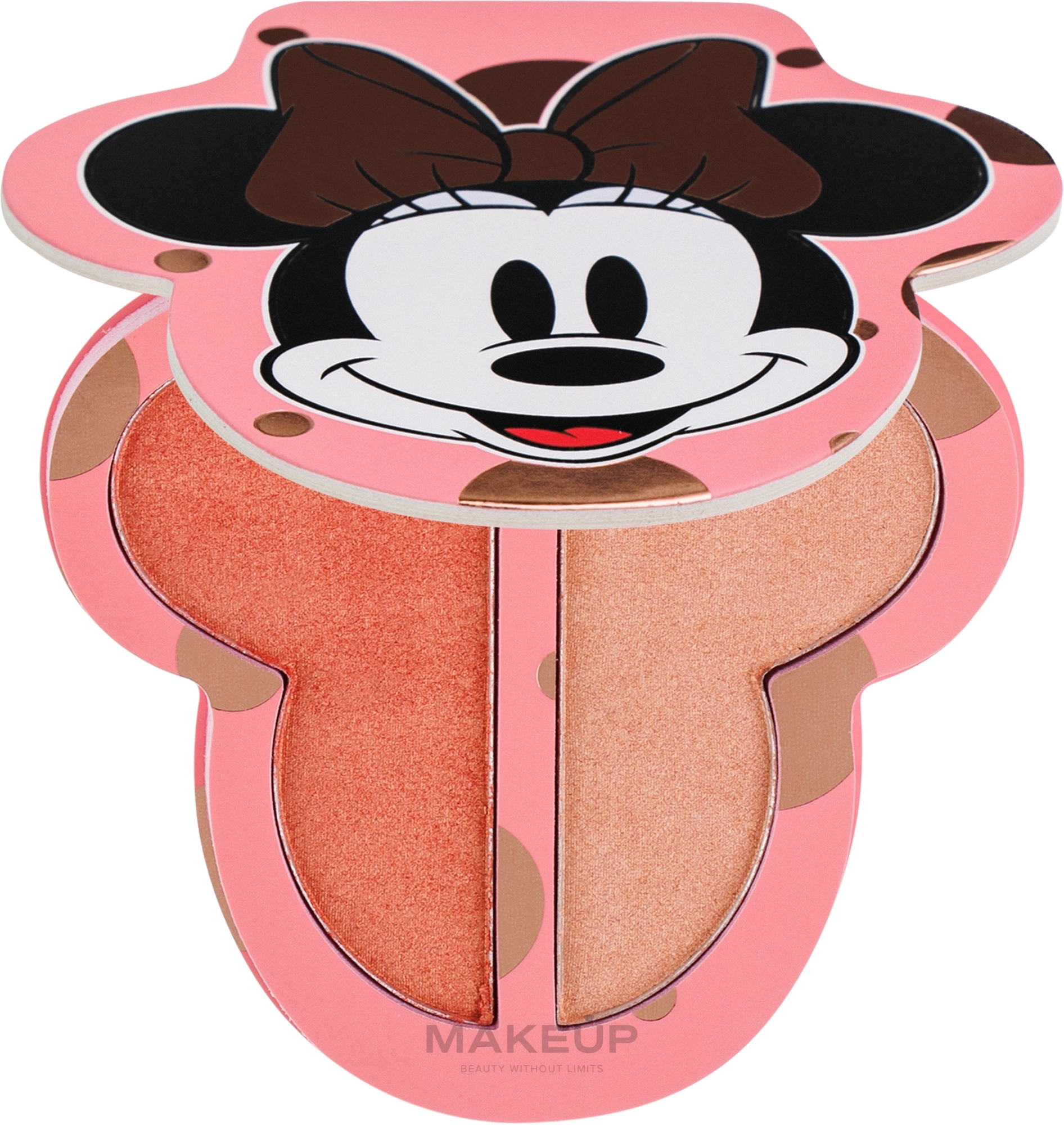 Палетка хайлайтеров - Makeup Revolution Disney's Minnie Mouse Minnie Forever Highlighter Duo — фото 8.4g