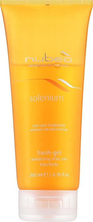 Ревитализирующий очищающий фреш-гель для волос и тела - Nubea Solenium Fresh-Gel Revitalizing After Sun Hair/Body — фото N1