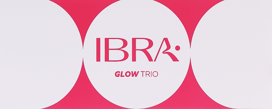 Палетка хайлайтеров - Ibra Glow Trio — фото N1