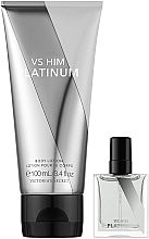 Victoria's Secret Him Platinum - Набір (edp/mini/7.5ml + b/lot/100ml) — фото N2