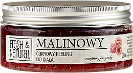 Духи, Парфюмерия, косметика Сахарный скраб для тела с малиной - Fresh&Natural Raspberry Sugar Body Scrub