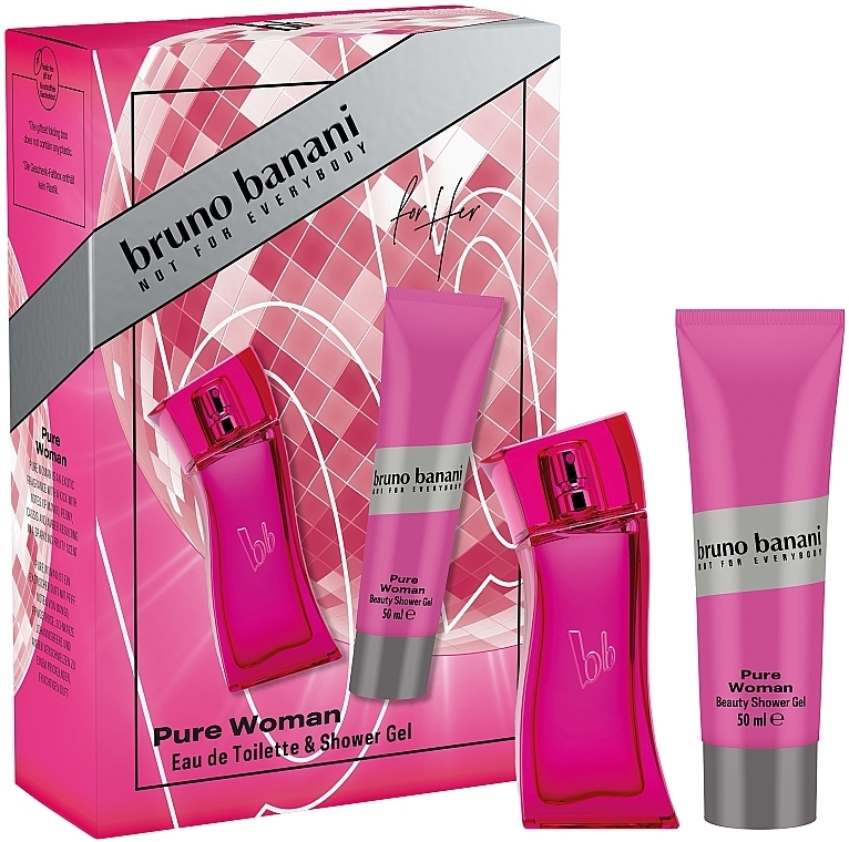 Bruno Banani Pure Woman - Набір (edt/30ml + sh/gel/50ml) — фото N1