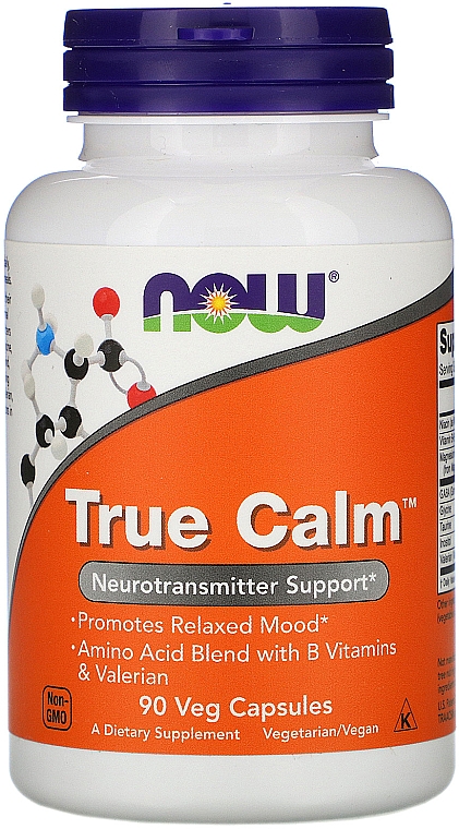 Капсули "True Calm" - Now Foods True Calm Veg Capsules — фото N1