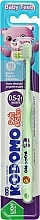 Парфумерія, косметика Дитяча зубна щітка, від 0.5 до 2 років, салатова - Kodomo Soft & Slim Toothbrush
