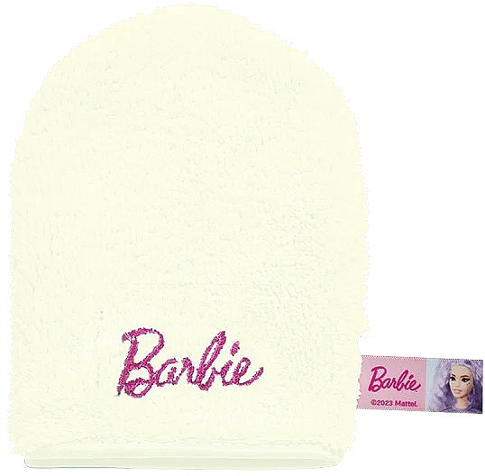 Рукавичка для снятия макияжа "Барби", слоновая кость - Glov Water-Only Cleansing Mitt Barbie Ivory — фото N2