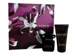 Парфумерія, косметика Versace Crystal Noir - Набір (edt/90ml + b/lot200ml + edt 10ml + pouch)