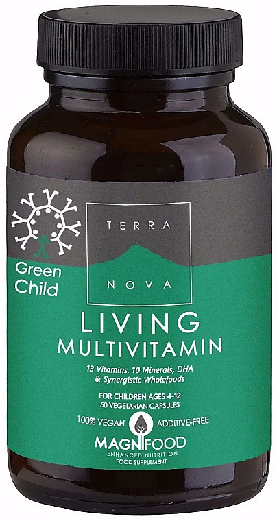 Пищевая добавка для детей от 4 до 12 лет - Terranova Green Child Living Multivitamin — фото N1
