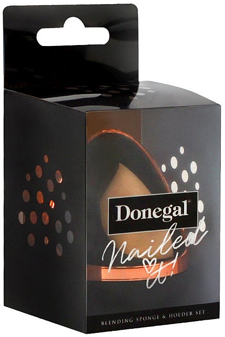 Спонж для макіяжу 4346, з футляром - Donegal Blending Sponge & Holder Set — фото N3