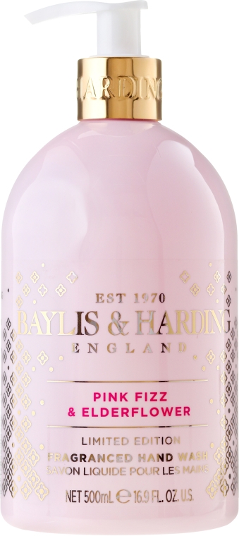 Жидкое мыло для рук - Baylis & Harding Pink Fizz & Elderflower Hand Wash Limited Edition — фото N1