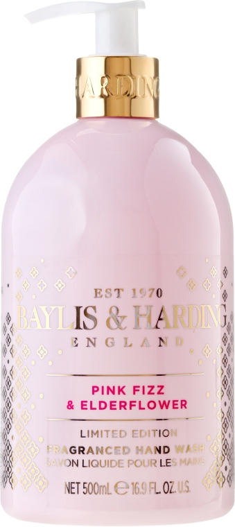 Рідке мило для рук - Baylis & Harding Pink Fizz & Elderflower Hand Wash Limited Edition — фото N1