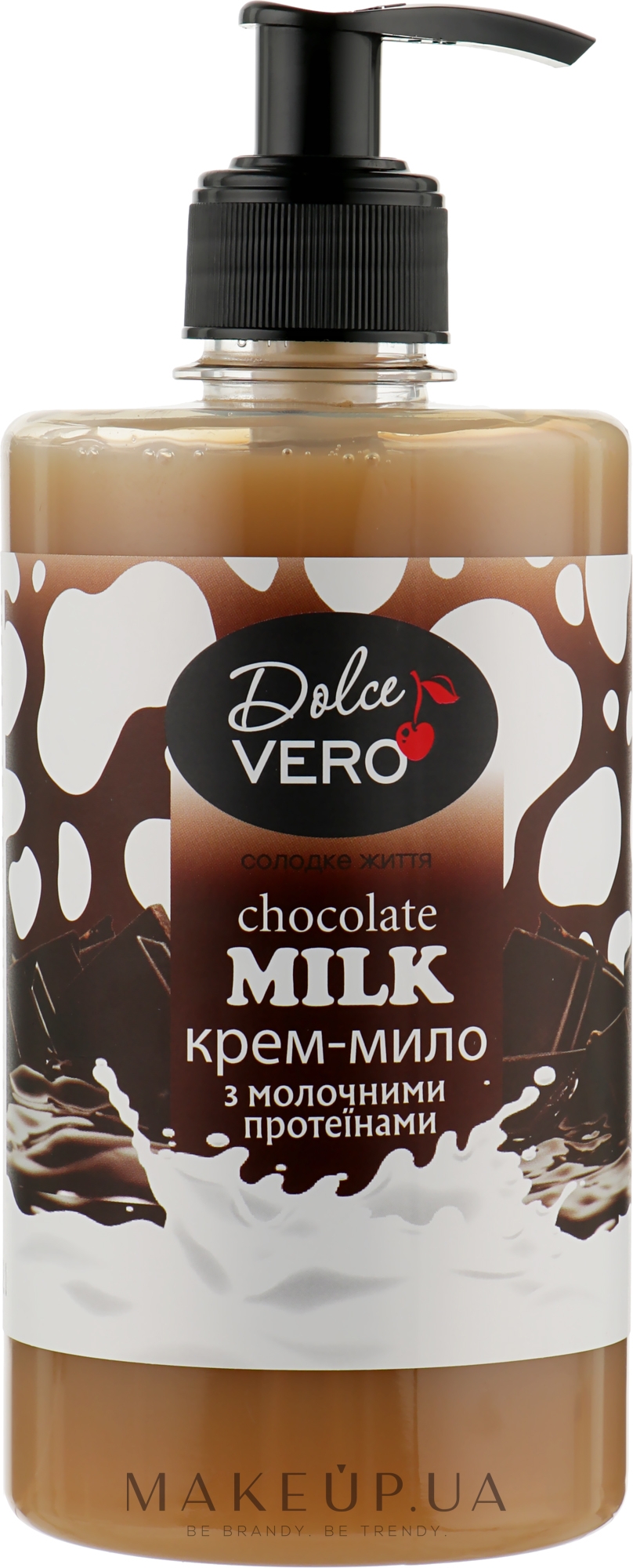 Рідке крем-мило з молочними протеїнами - Dolce Vero Chocolate Milk — фото 500ml