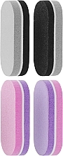 Мини-бафы для натуральных и искусственных ногтей, разноцветные, 4 шт. - Frau Schein — фото N2