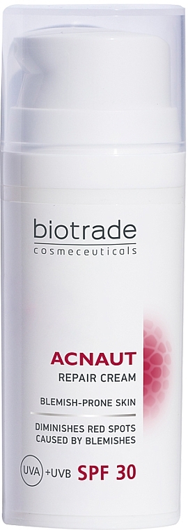 Відновлювальний крем з SPF 30 - Biotrade Acnaut Repair Cream — фото N1