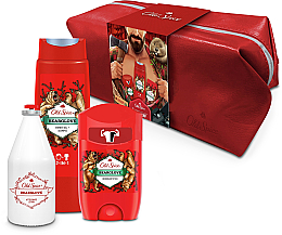 Духи, Парфюмерия, косметика Набор - Old Spice Bearglove Travel (deo/50g + sh/gel/250ml + ash/lot/100ml + bag)