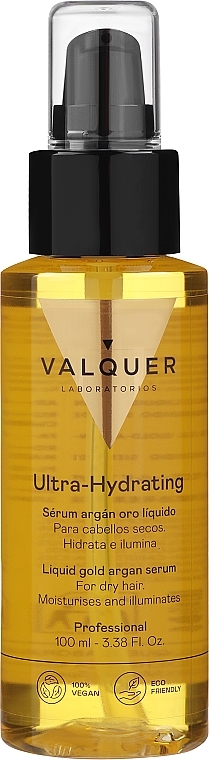 Сироватка для волосся з аргановою олією - Valquer Gold Argan Serum — фото N1