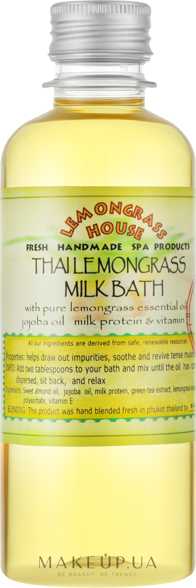 Молочная ванна "Лемонграсс" - Lemongrass House Thai Lemongrass Milk Bath — фото 250ml