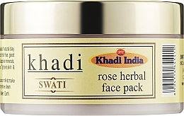 Парфумерія, косметика Аюрведична маска для обличчя з трояндою - Khadi Swati Ayurvedic Rose Face Pack