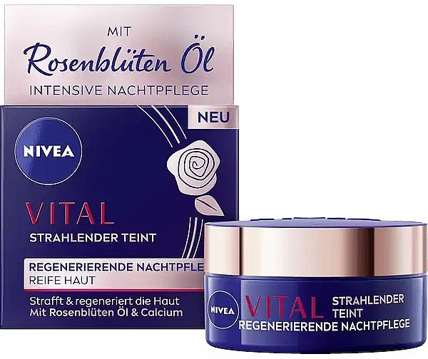 Восстанавливающий ночной крем для зрелой кожи - NIVEA Vital Radiant Complexion Regenerating Night Cream — фото N1
